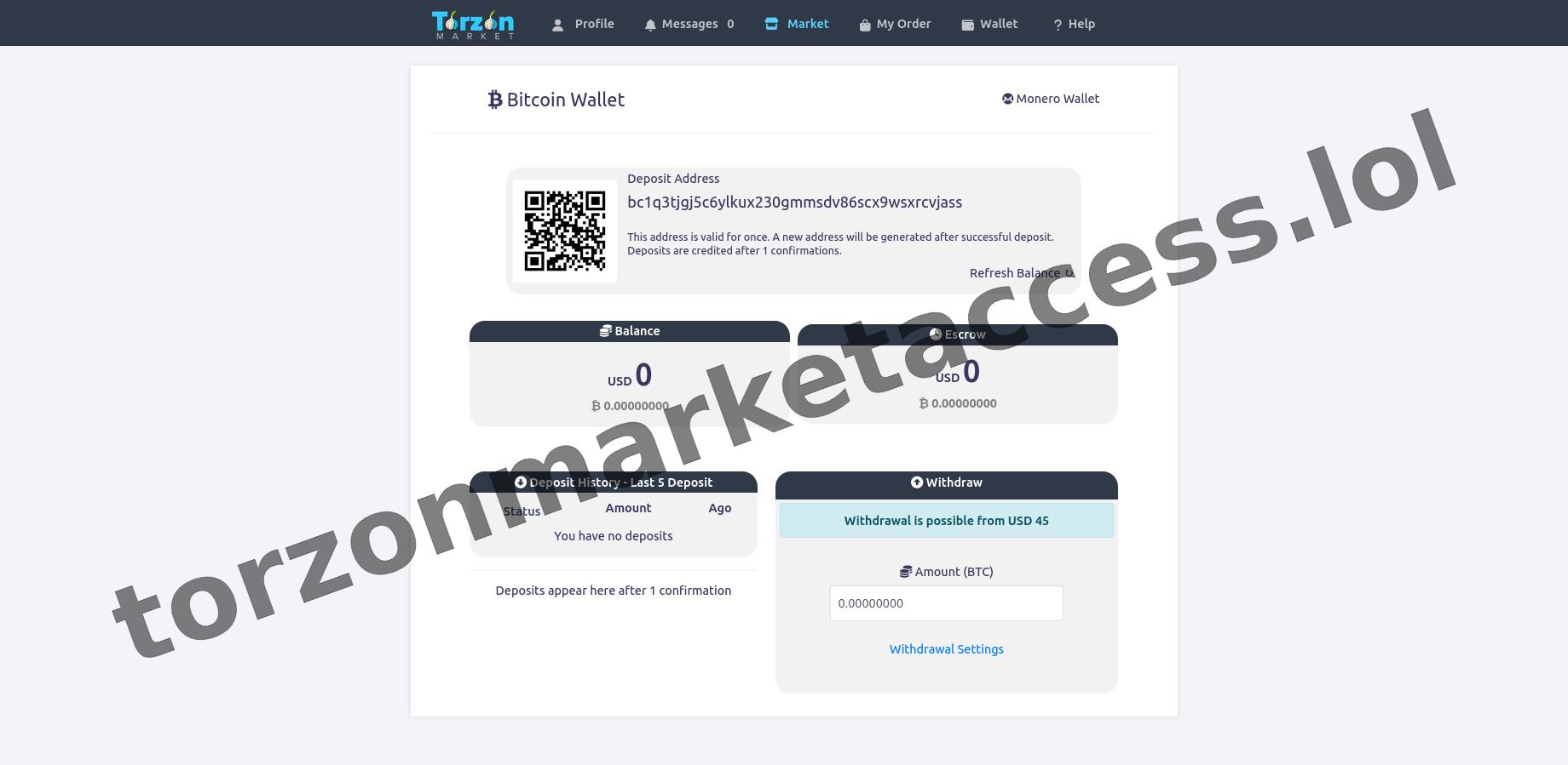 Main Market Dashboard